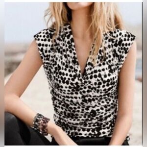 H&M Sleeveless Polka Dot Top